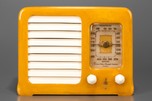 Emerson BM258 Big Miracle Catalin Radio in Yellow w/ Ivory